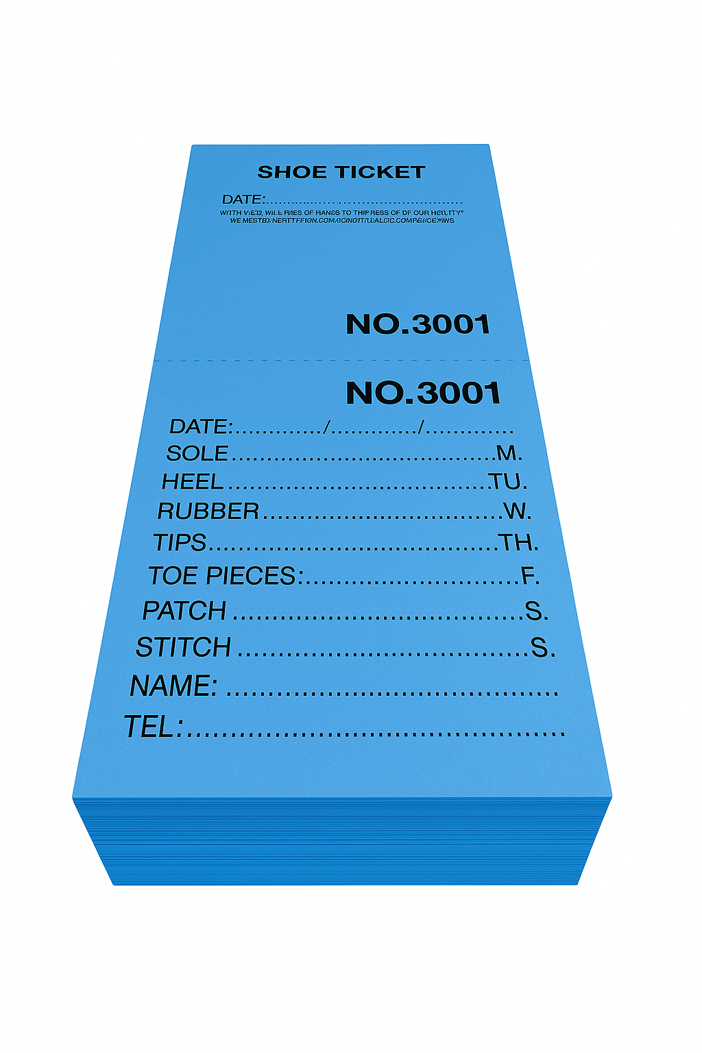 REPAIR TICKETS BOOK (100)