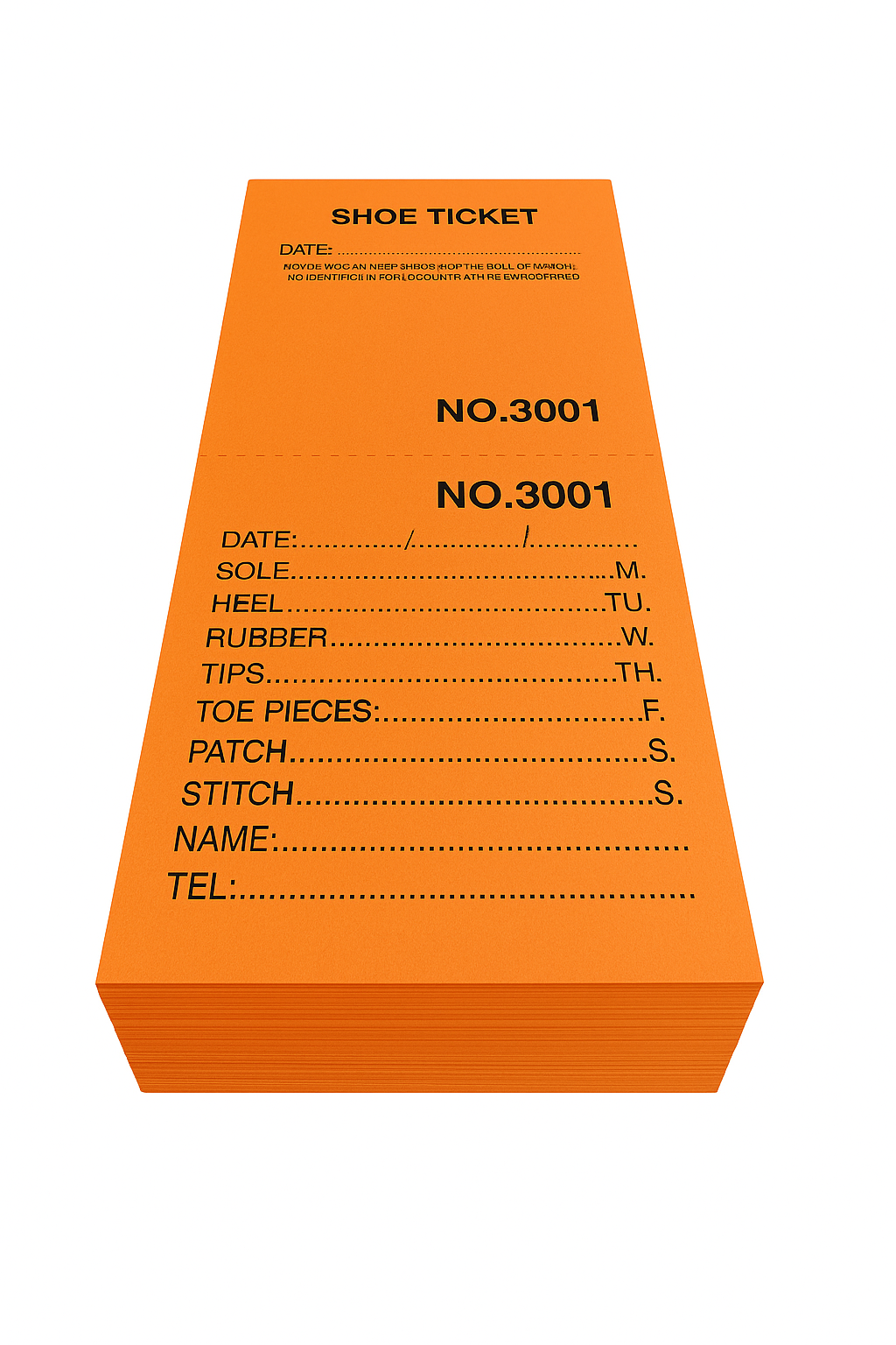 REPAIR TICKETS BOOK (100)