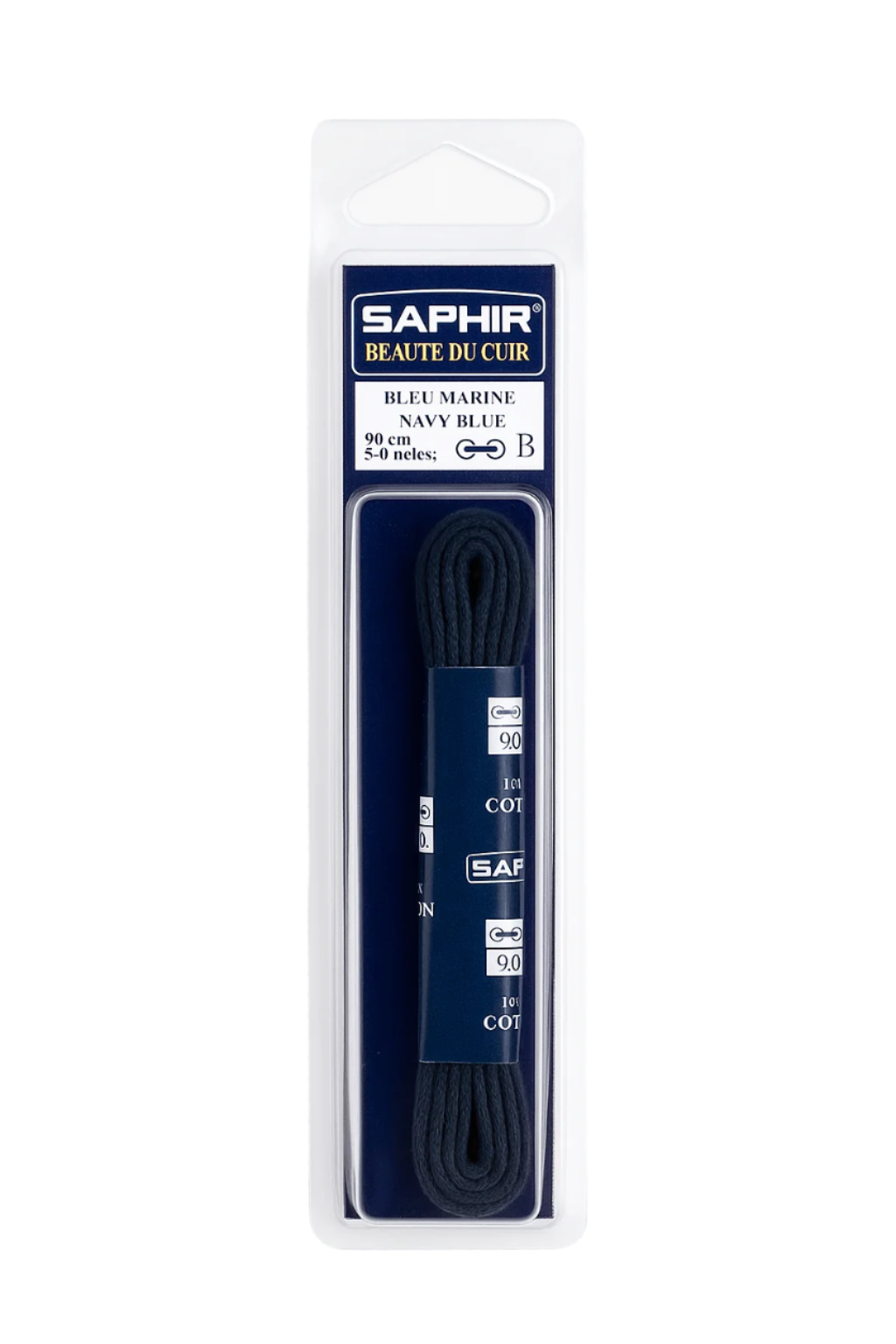 SAPHIR BEAUTE DU CUIR - LACES 90CM THIN ROUND WAX
