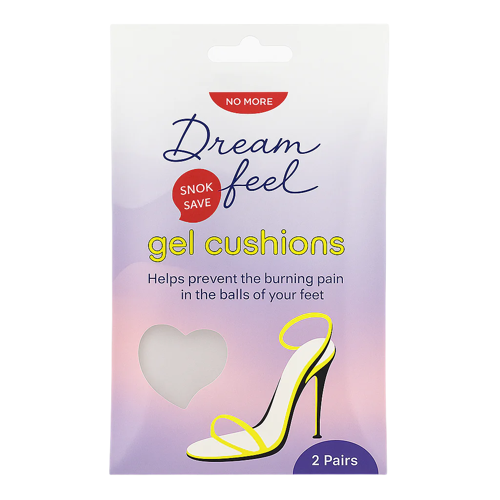 DREAMFEET - GEL CUSHIONS HALF INSOLE - 2PK