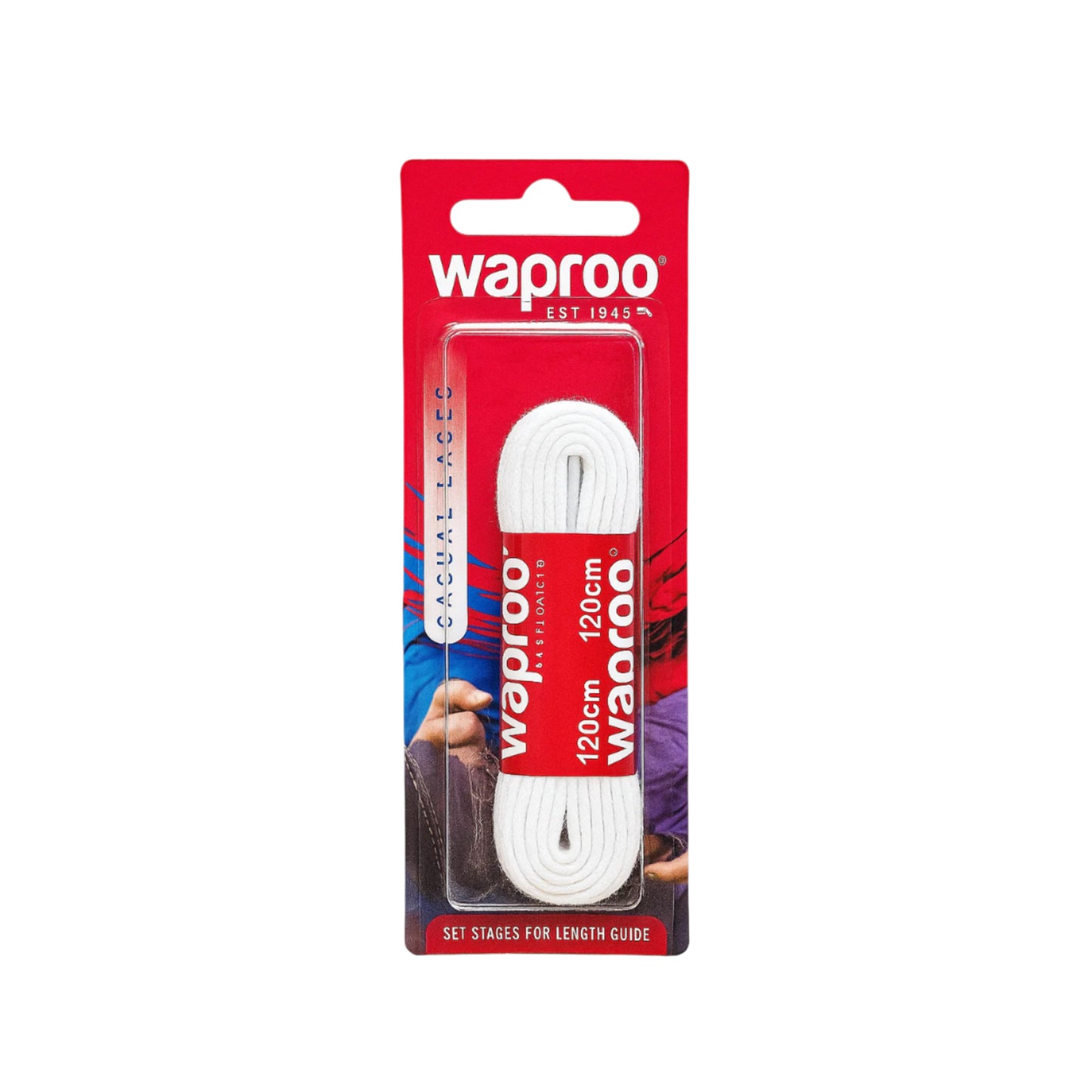 LACES 120CM TRACK WAPROO (BLISTER)