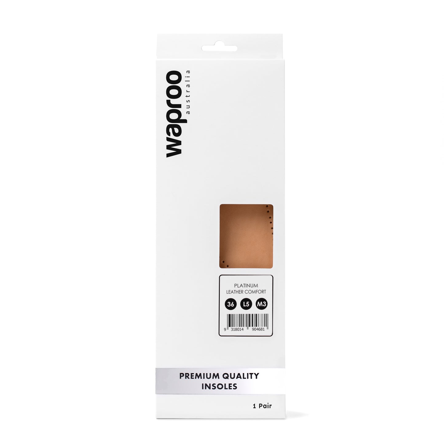 WAPROO PLATINUM - LUXURY LEATHER INSOLE