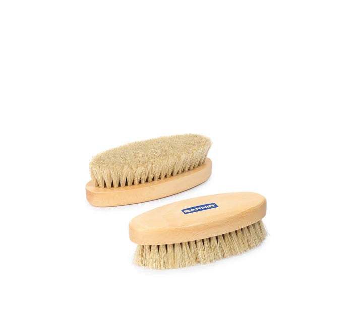 SAPHIR WHITE OVALE HORSEHAIR BRUSH 13 CM (BROSSE OVALE)