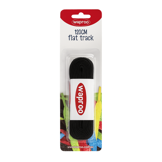 LACES 120CM FLAT TRACK (BLISTER)