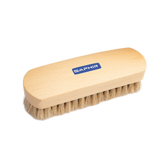 SAPHIR WHITE  HORSEHAIR BRUSH 18 CM (BROSSE CRIN DE CHEVAL)