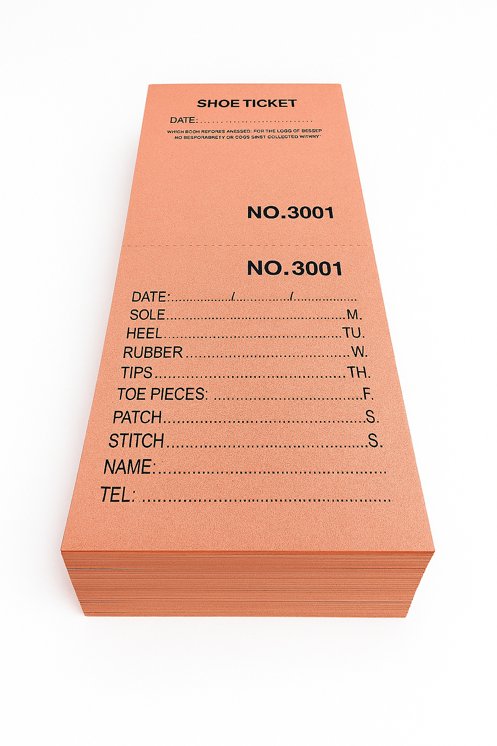 REPAIR TICKETS BOOK (100)