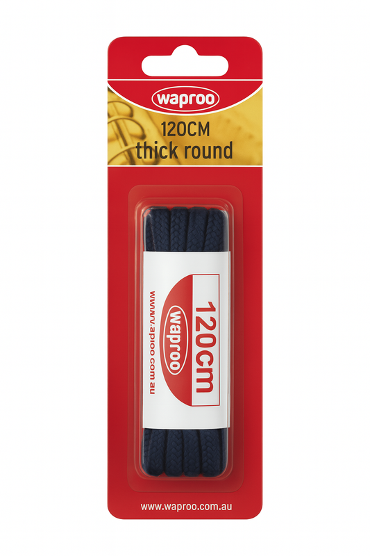 LACES 120CM ROUND THICK (BLISTER)