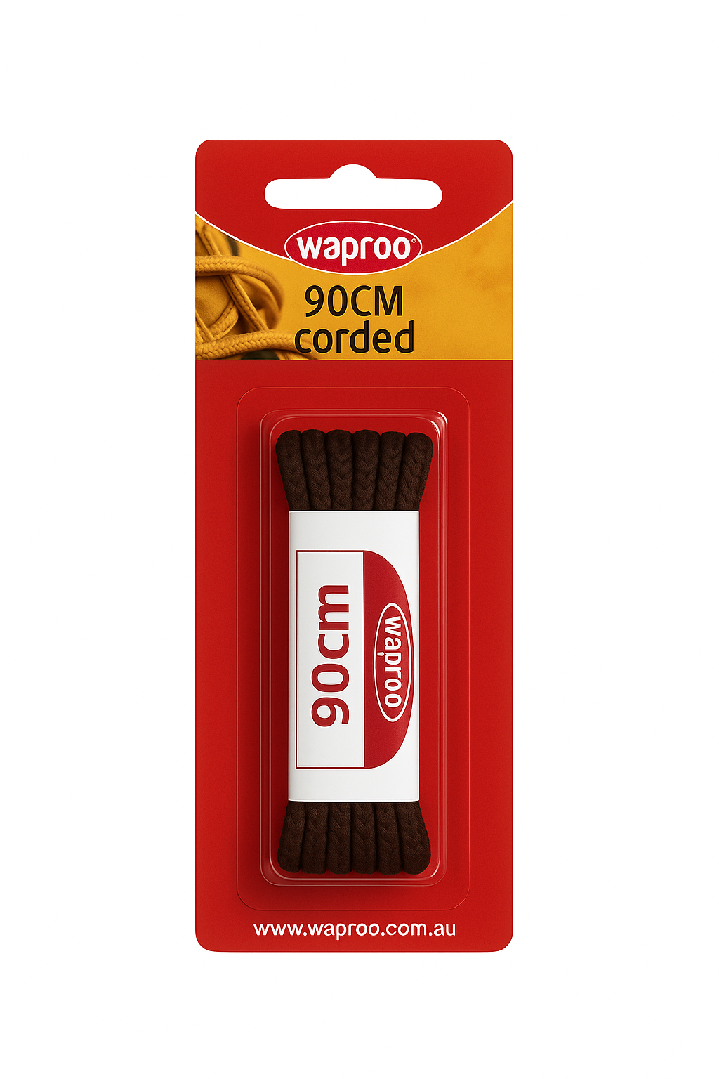 WAPROO - LACES 90CM CORDED (BLISTER)