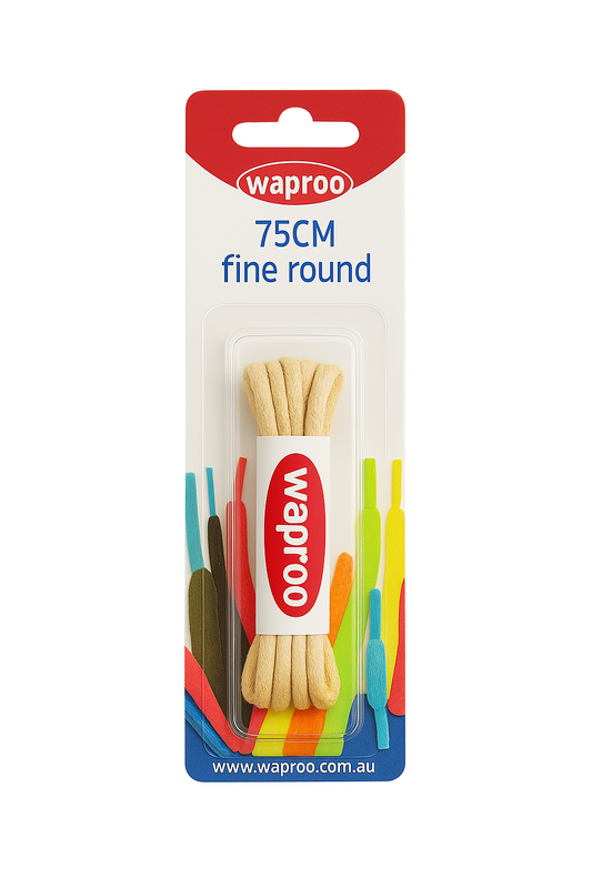 LACES 75CM ROUND THIN (BLISTER)