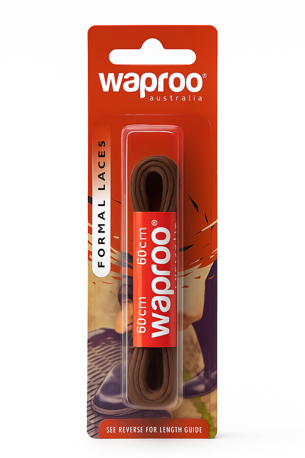 WAPROO - LACES 60CM THIN WAXED (BLISTER)