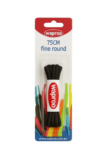WAPROO - LACES 75CM ROUND (BLISTER)