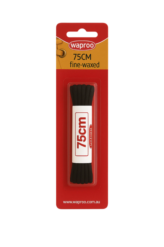 LACES 75CM THIN WAXED (BLISTER)