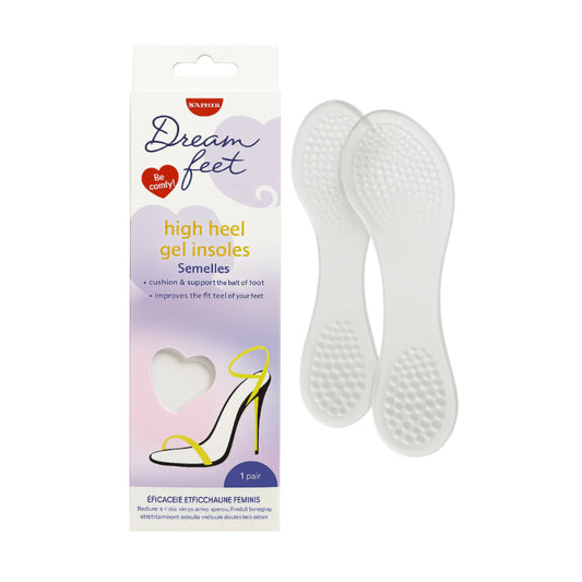 INSOLE GEL HIGH HEEL DREAMFEET ZEBRA PRINT