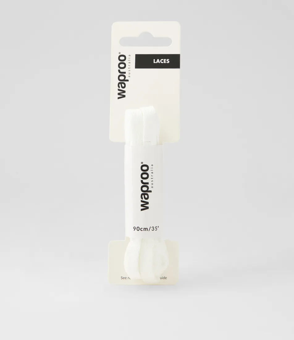 PLATINUM - LACES 90CM FLAT TRACK WHITE