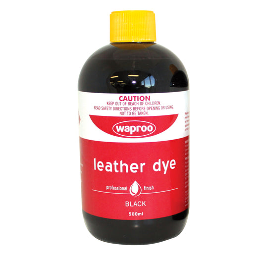 WAPROO - LEATHER DYE BLACK - 500ML