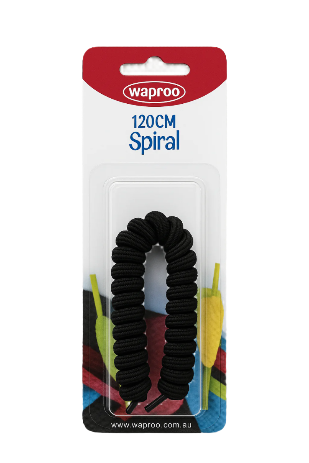 BLISTER LACES 120CM SPIRAL WAPROO