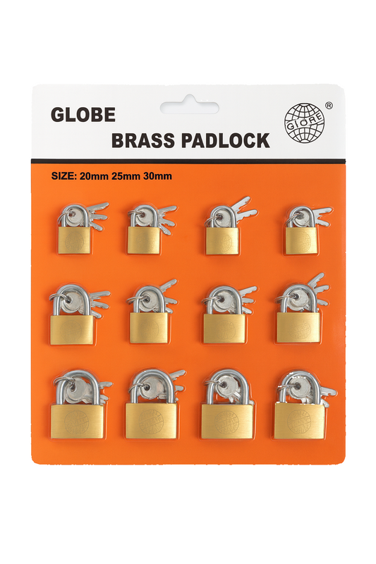 ROCFORT PADLOCKS ASSORTED CARD (20/25/30MM)