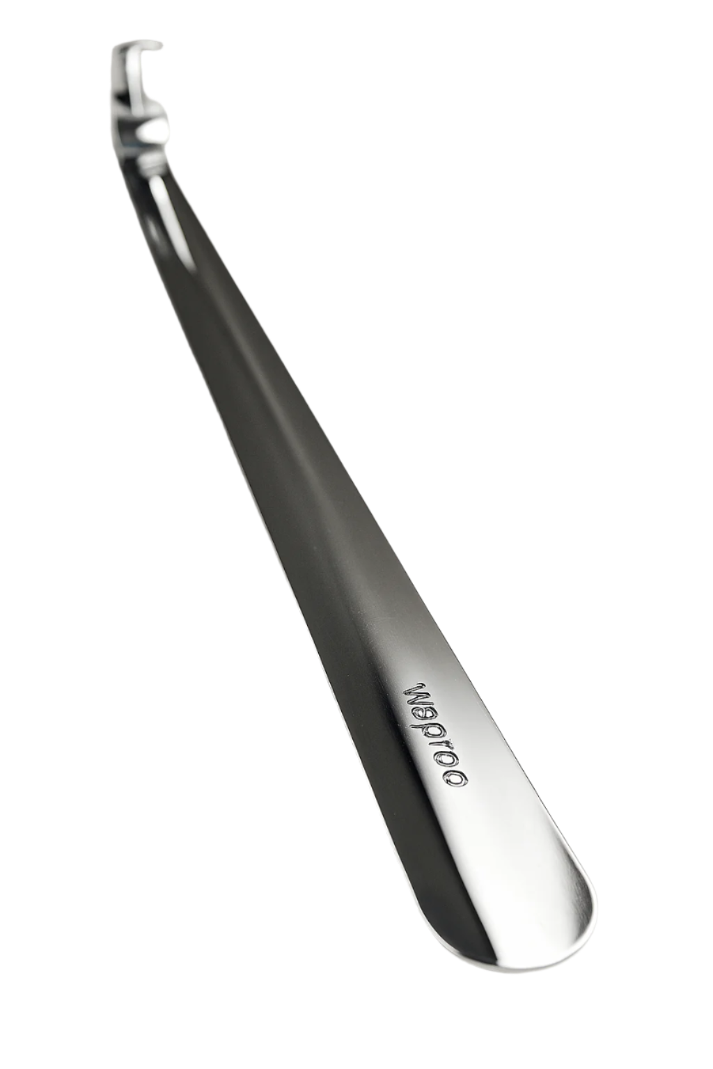 WAPROO PLATINUM -  LONG METAL SHOE HORN - SILVER