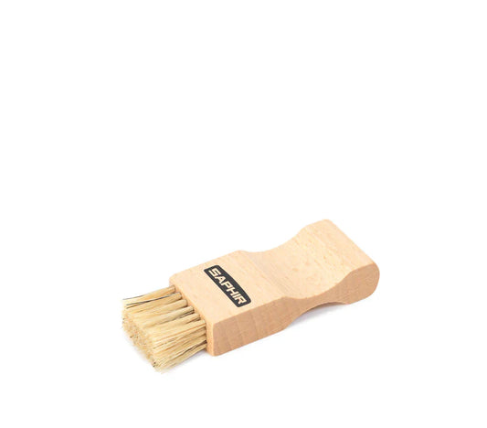 SAPHIR BEAUTE DU CUIR - POMMADIER BRUSH - WHITE BRISTLES - 9cm