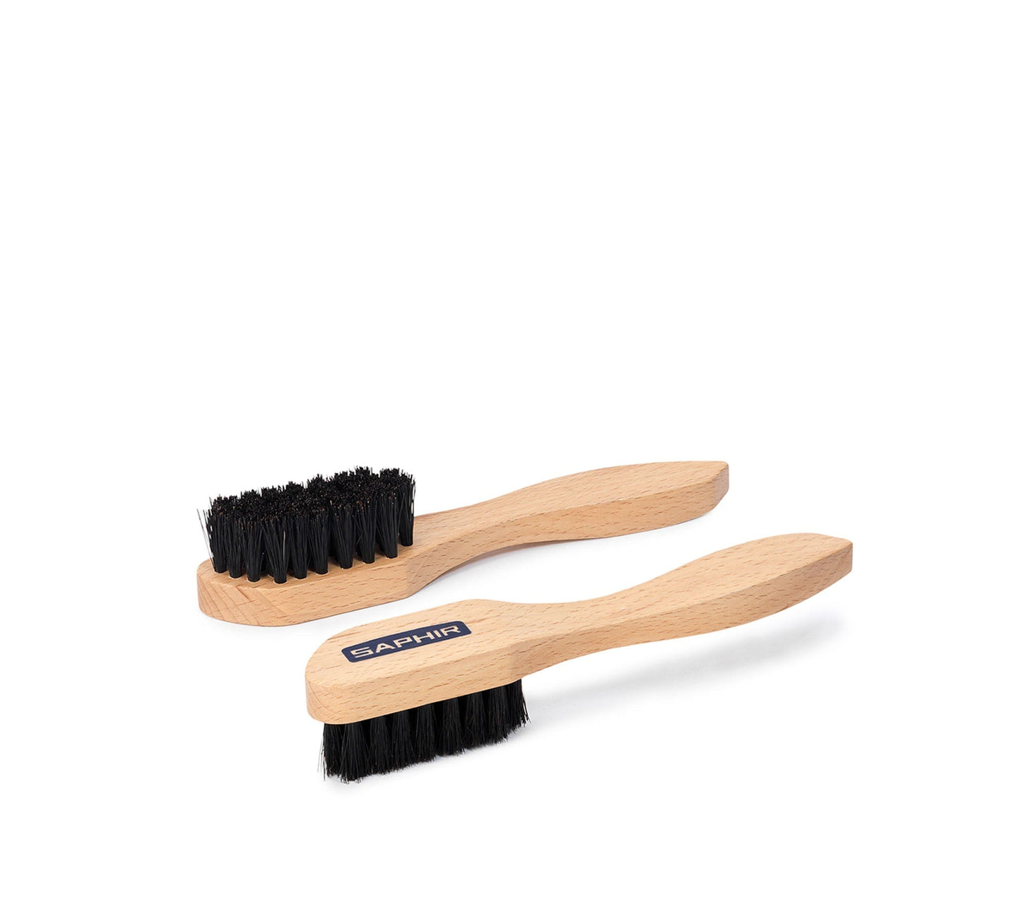 SAPHIR BEAUTE DU CUIR - LARGE SPREADING BRUSH - BLACK BRISTLES - 16cm